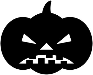 Halloween pumpkin icon, character, emoji, emoticon