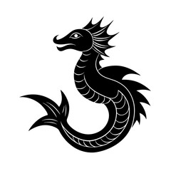 Obraz premium black dragon tattoo