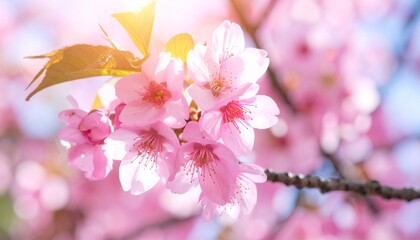 Fototapeta premium pink cherry blossom