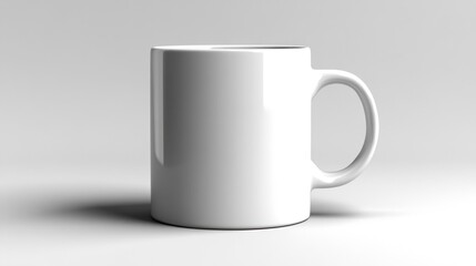 Obraz premium Blank White Mug: A Perfect Canvas for Your Design