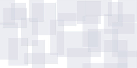 Silver, black color square pattern on banner with shadow. Abstract white and grey color geometric background with copy space. Modern and minimal concept. You can use for cover, poster, banner web. 