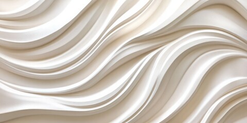 Obraz premium Cream Wavy Fabric Texture Background