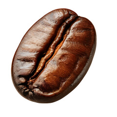 Coffee bean isolated on transparent background