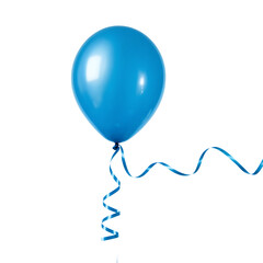 Helium balloon isolated on transparent background