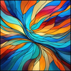 abstract colorful background with waves