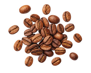 Obraz premium coffee beans isolated on white background