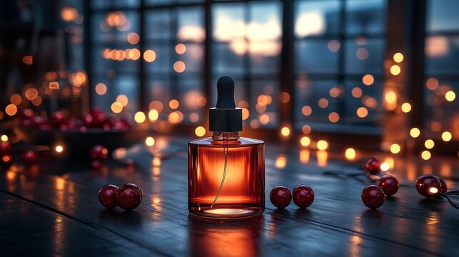 Amber Elixir: A Festive Still Life