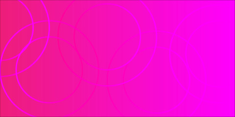 Abstract vector with overlapping translucent circles in shades of magenta and pink, set on a smooth gradient background for a bold and energetic visual effect.
