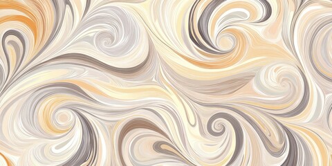 Abstract swirl design with muted tones