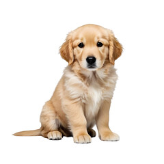 Fototapeta premium A retriever dog and golden retriever pet animal isolated on transparent background
