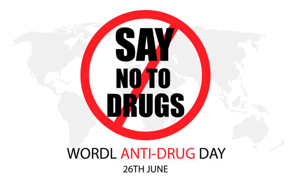 Anti Drug Poster Templates, vector anti drug template design, Say no to drugs poster