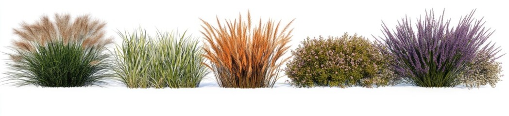 Assorted Ornamental Grasses and Shrubs