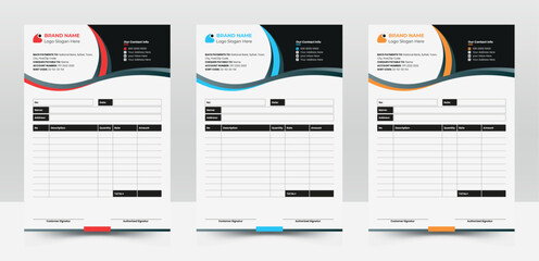Smart Minimalist Invoice Layout, Elegant, Business, Digital, Template, Fresh And Invoice Design