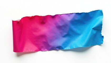 Naklejka premium Single, vibrant colored flap isolated on pure white background , color, flap