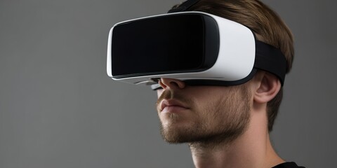 Virtual Reality Headset: Scientific Data Visualization, Immersive Learning, Interactive Simulations, Research Tool, Data Analysis, VR Technology, Scientific Exploration