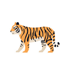 tiger cat vector illustration emoji symbol sign icon flat design