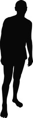 a man body silhouette vector