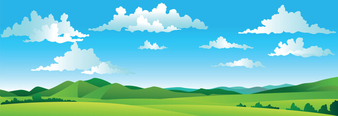 Fototapeta premium landscape with mountains
