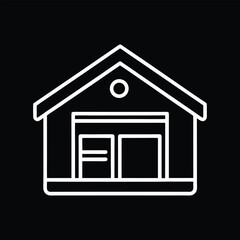 Home button icon. Home page icon. Simple house symbols. Building icon. Vector illustration.