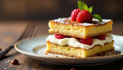 Classic Italian dessert, layers of coffee-soaked ladyfingers and creamy mascarpone , white background, espresso, chocolate dessert