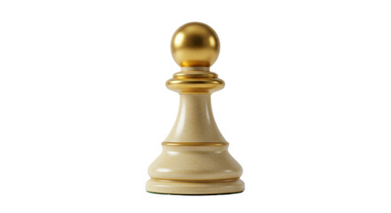 Isolated Chess Pawn Antique Style