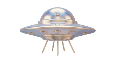 Isolated Metallic UFO Object Spacecraft
