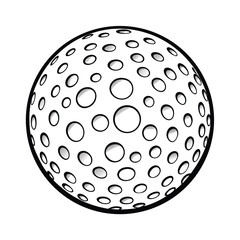 golf ball vector