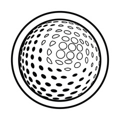 abstract 3d golf ball vector