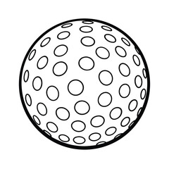 golf ball vector