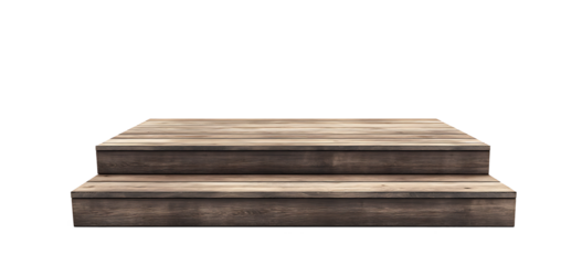 A wooden table with a coffee cup isolated on white background PNG. GENERATIVE AI