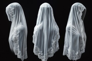 Elegant Sheer Veil Display