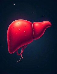 Human liver anatomy 
