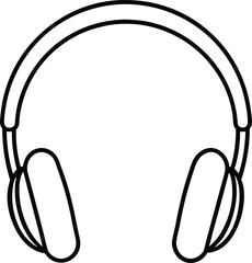 headphones icon isolated on white