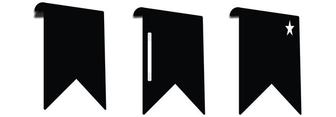 bookmark icons vector illustration set