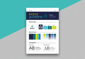 Brand Guideline Kit Design Professional Identity Template