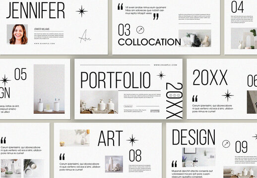 Modern Portfolio Presentation Layout Clean Creative Template