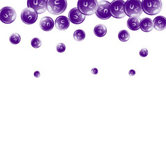 Zinc round capsules scattered randomly.