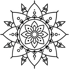 Intricate floral mandala design