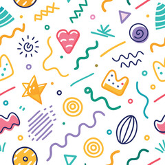 Abstract Colorful Geometric Pattern