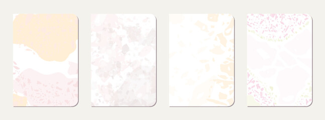 Note book cover design. Terrazzo abstract