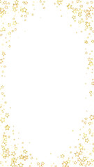 Gold sparkling star confetti.