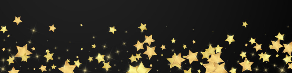 Magic stars vector overlay.  Gold stars scattered