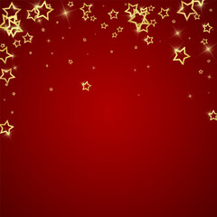 Christmas spirit. Scattered falling stars.