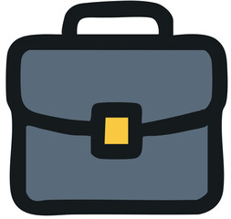 black briefcase icon