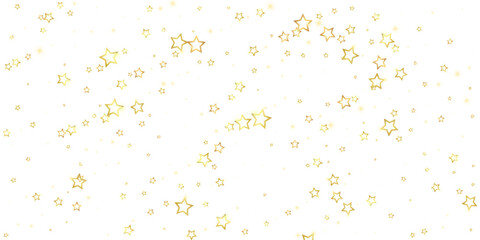 Christmas spirit. Scattered falling stars.