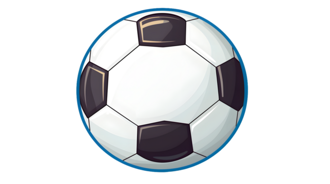Professional Soccer Ball Flat Design with High Quality Illustration for Sports Fans