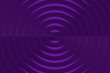 Fioletowe tło z koncentrycznymi półkolami i efektem przestrzennej głębi