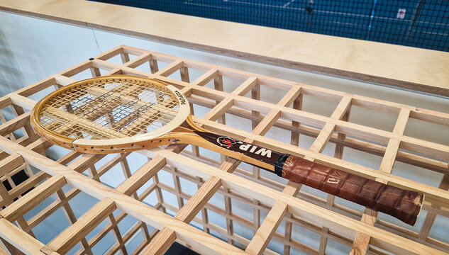 Racket WIP Panetta Autograph, 1972. Custom made tennis racket for Adriano Panetta.