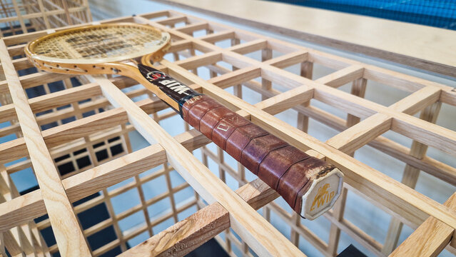 Racket WIP Panetta Autograph, 1972. Custom made tennis racket for Adriano Panetta.