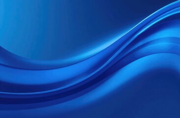 Obraz premium Soft blue curved lines of fresh smell. 3D glossy waves. Waves showing a stream of clean fresh air.